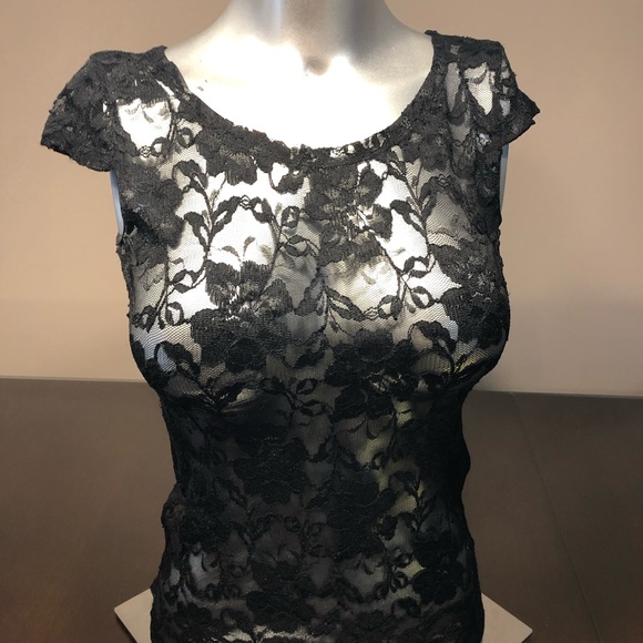 bebe Tops - Lace bebe top gently worn